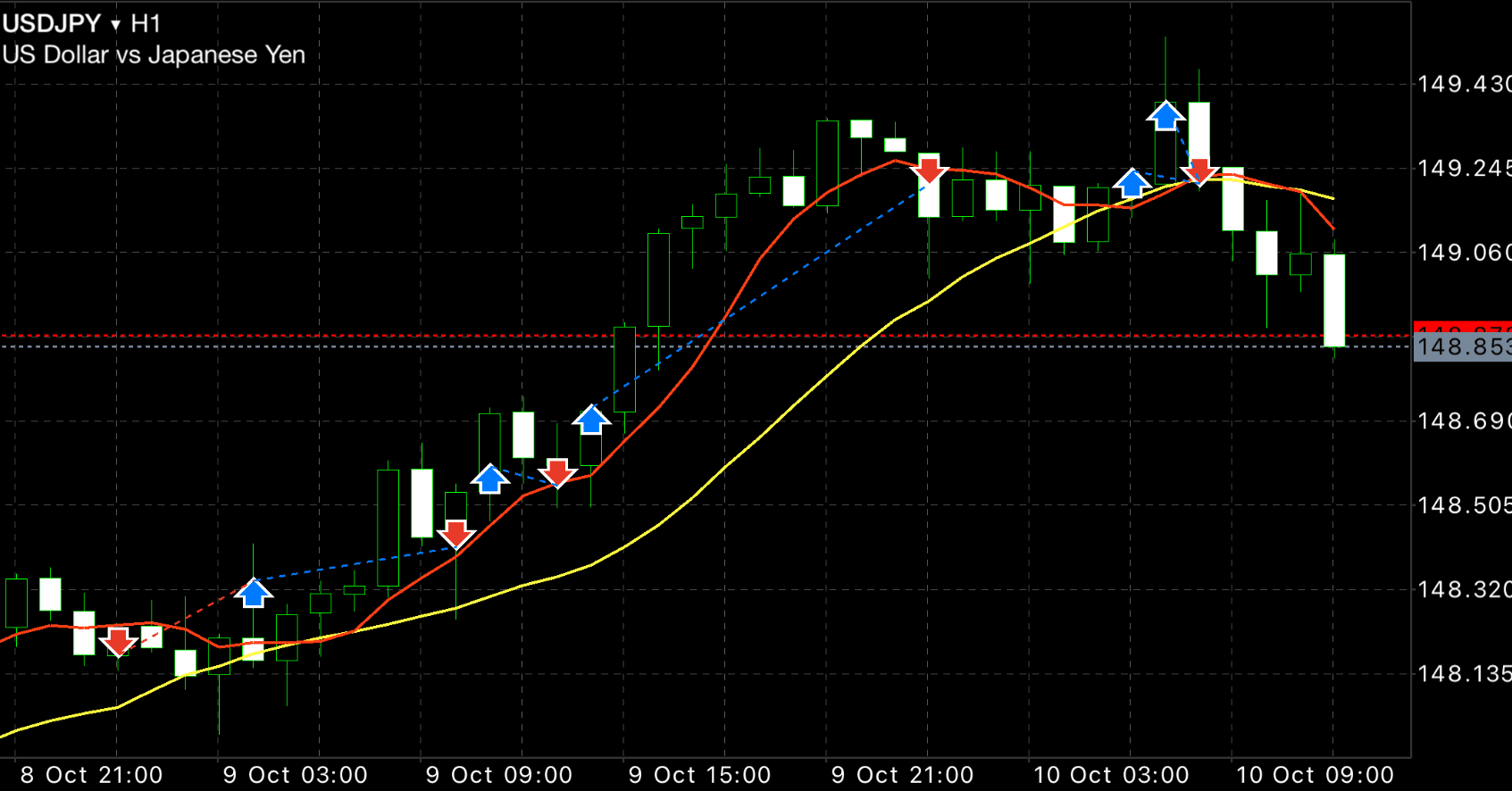 FX】両建てを使った天・底からのポジション構築方法(1時間足利用編)売りポジション構築➡️利確までの流れ｜FX RT