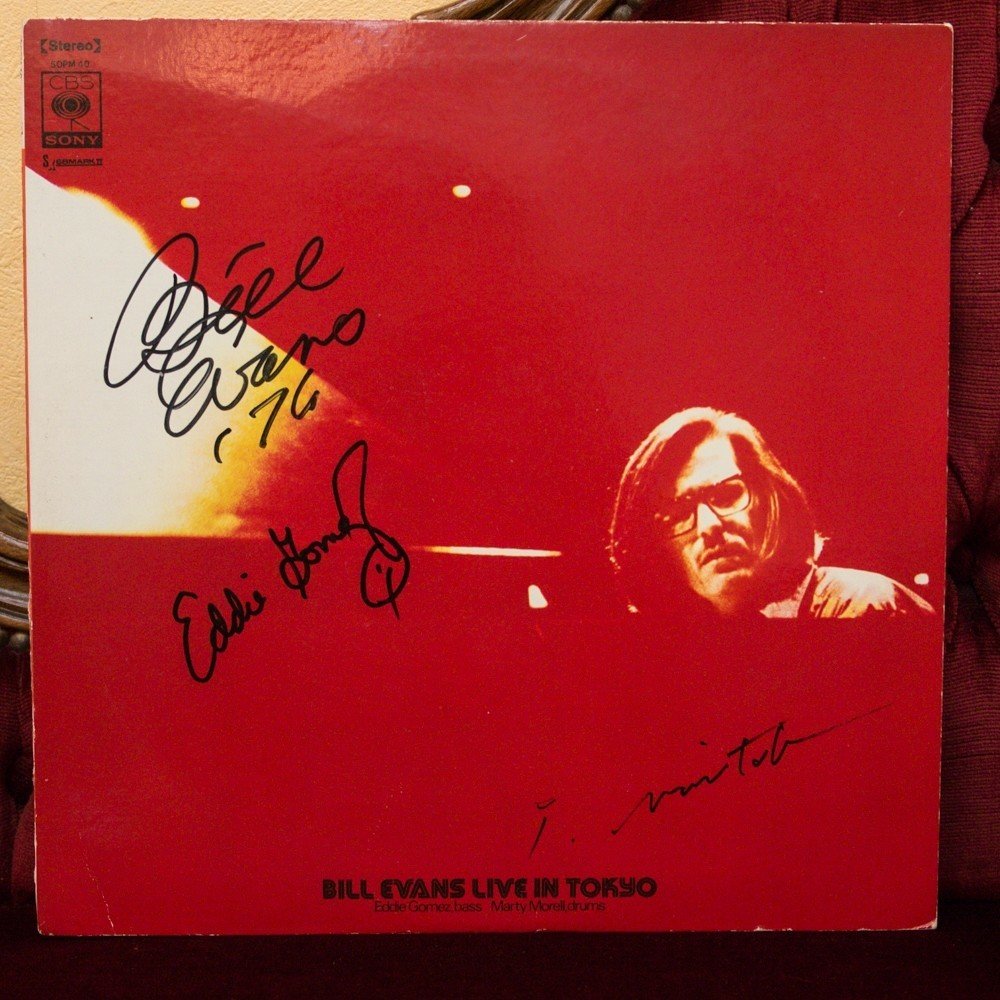 ビル・エヴァンス サイン入りレコード LPレコード ビル・エヴァンス／THE BILL EVANS ALBUM サイン入り