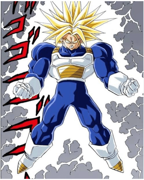 ドラゴンボール セル画 超サイヤ人トランクス 口閉じ