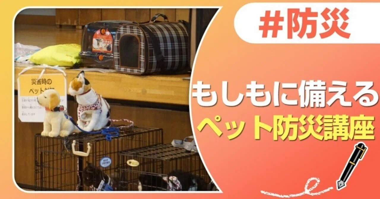ペットと共に生き抜くために考えるペット防災｜J:COM地域取材ノート