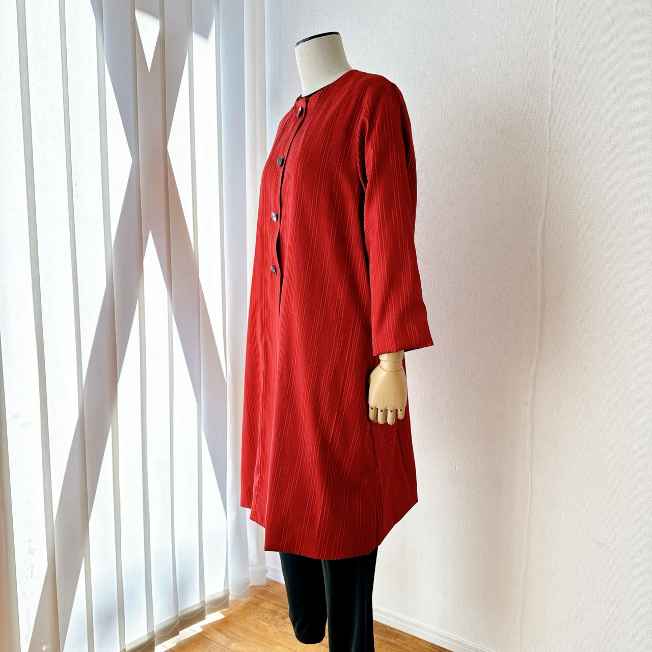 雨コート（着物）からコート（洋服）ができました｜着物リメイク 継-kei-