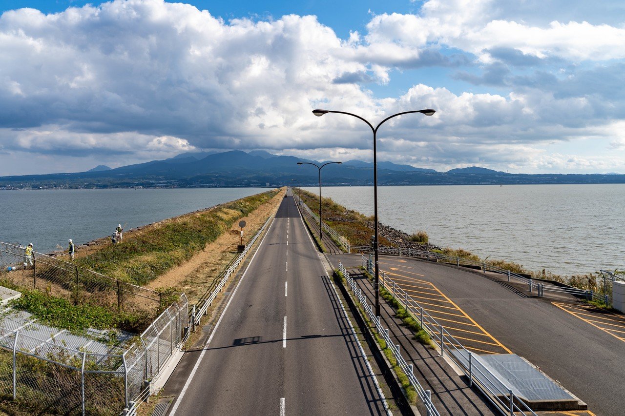 諫早湾干拓堤防道路 雲仙多良シーライン Flexsacn00 Note 諫早湾干拓堤防道路 雲仙多良シーライン Flexsacn00 Note