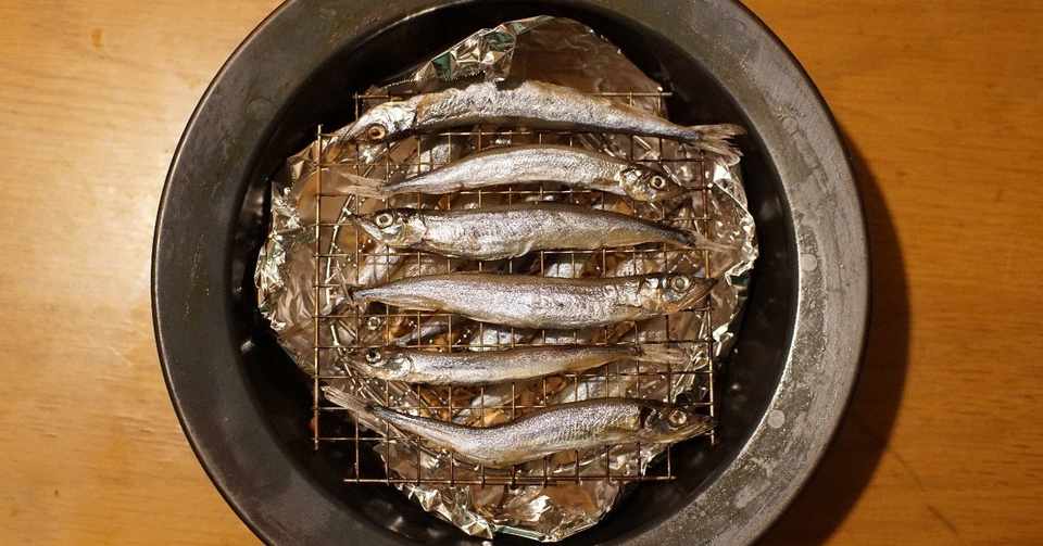 ししゃもの燻製 失敗に終わる サーシュ Note