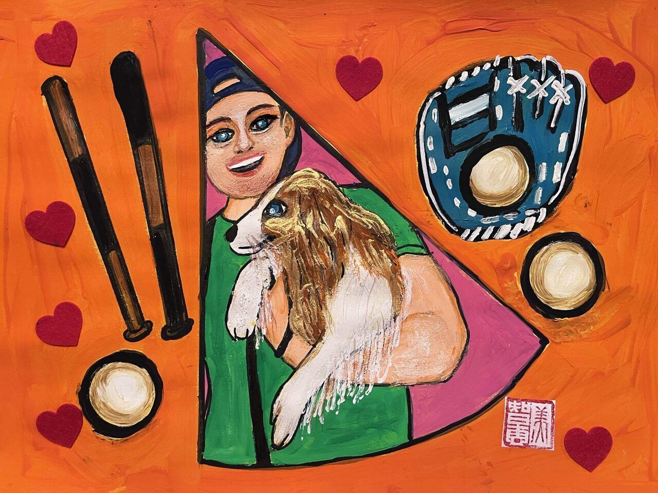 沖縄のピカソ小波津有希」ダウン症画家の夢叶いました。母智恵美も有希