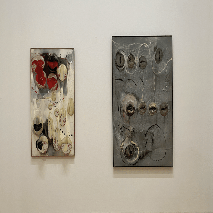 ボンド・ボーイ】松谷武判 東京オペラシティーアートギャラリー｜薪