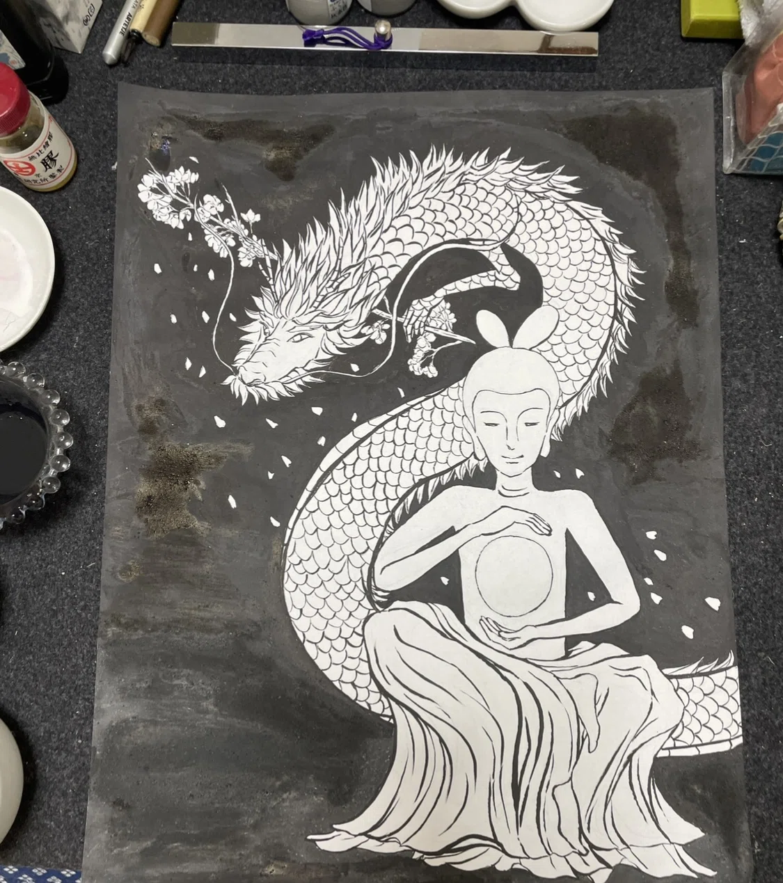 京都墨彩画壇 秋季展【龍神の祭り ～金龍と弥勒菩薩様～ 】京都市