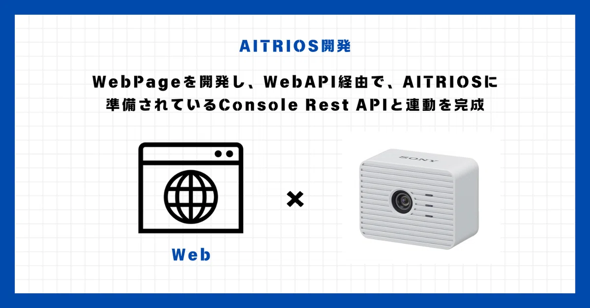 [AITRIOS Development] Developing a WebPage and completing integration ...