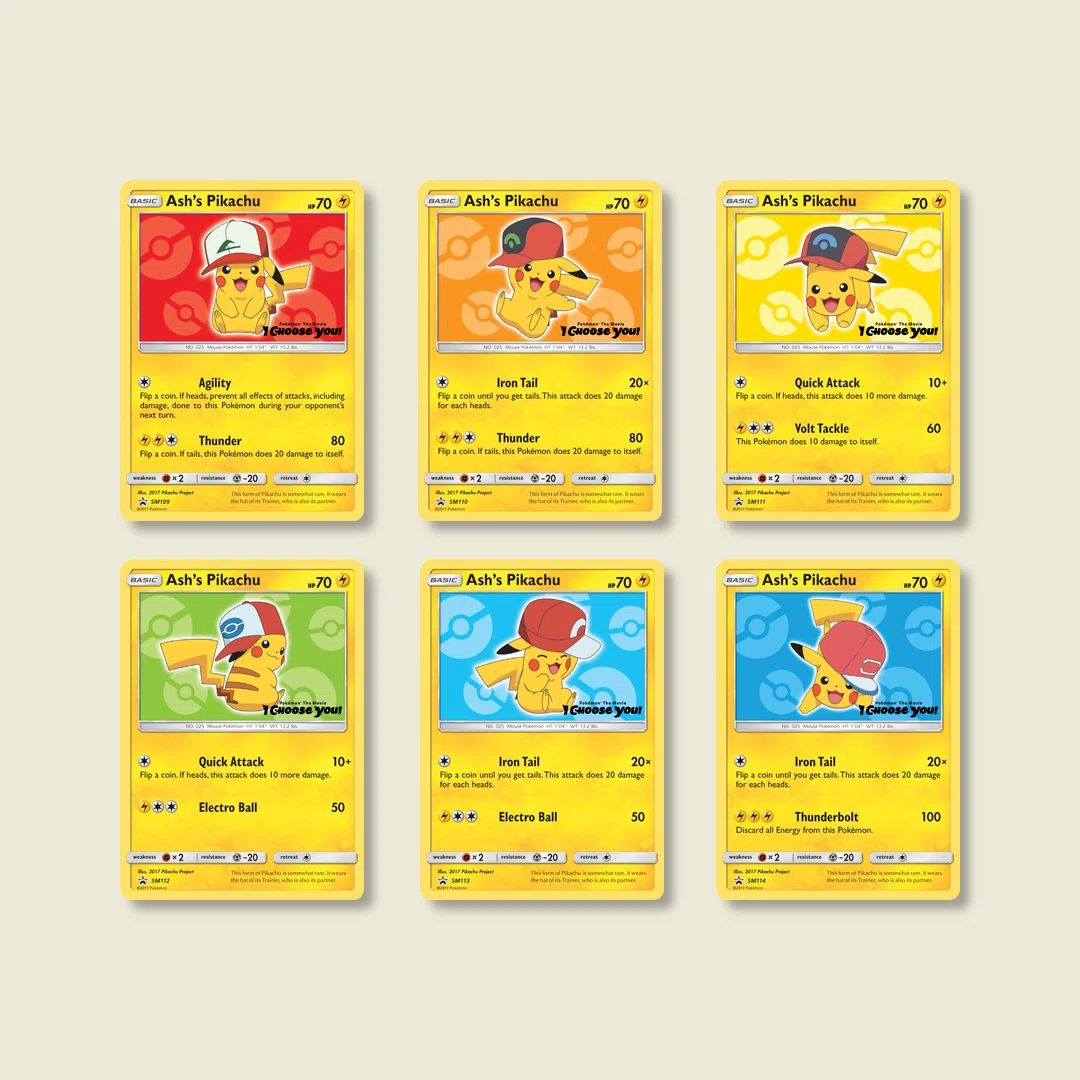 映画 キミにきめた！に関連したSM-P プロモカードは8枚。日本と海外と