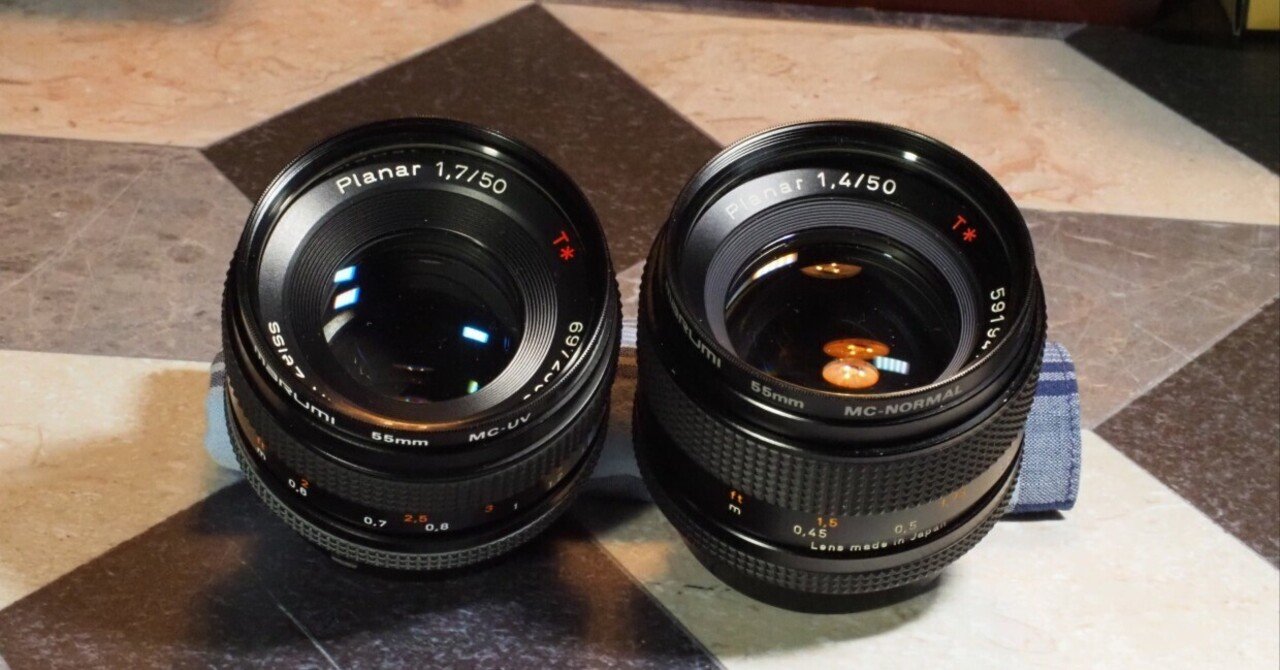 CONTAX Planar 50mm F1.4 MMJ プラナー アダプター付き Zf と Planar CONTAX Planar 50mm F1.4 MMJ プラナー アダプター付き Zf と Planar