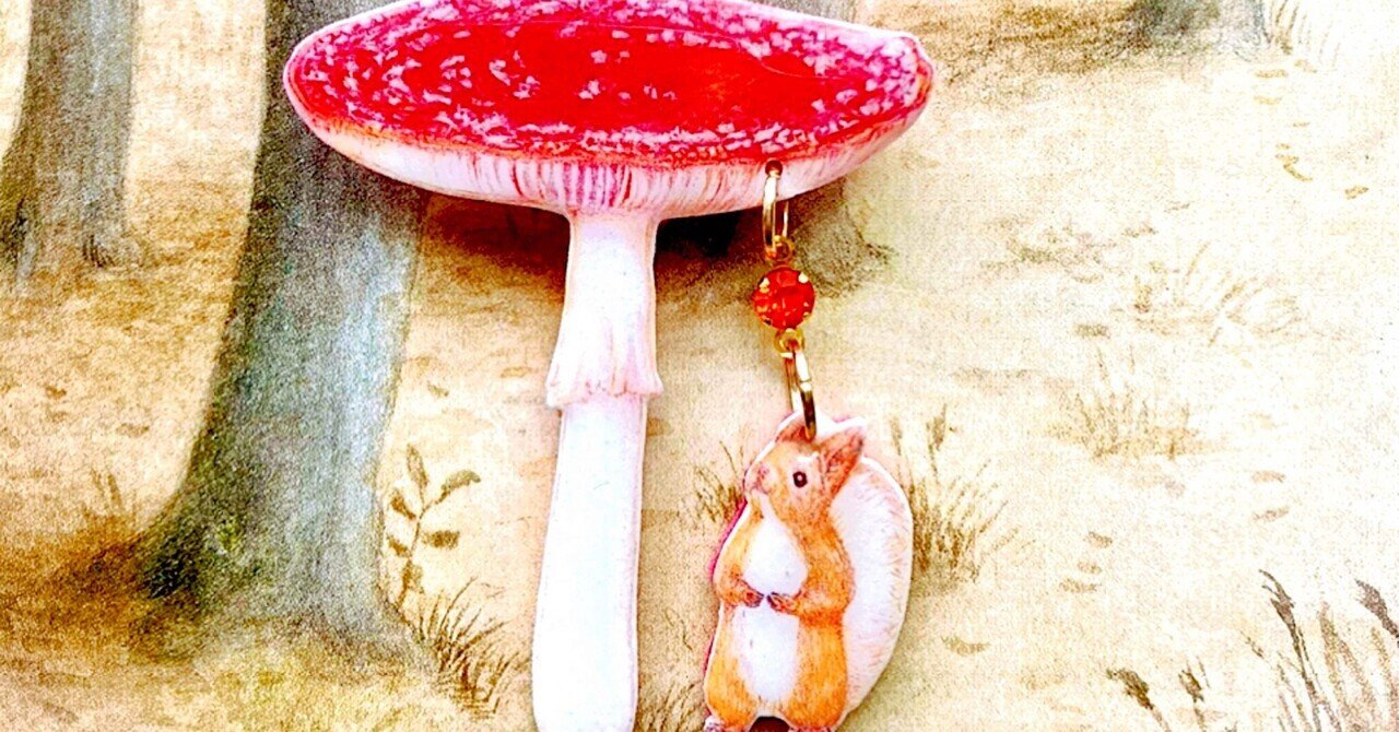 きのことリスブローチ🍄🐿️ ｜NORDIC TALES