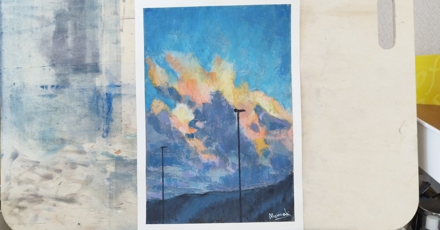 オイルパステル】人との繋がりの中で描く絵｜森脇由宇のなんやかんや