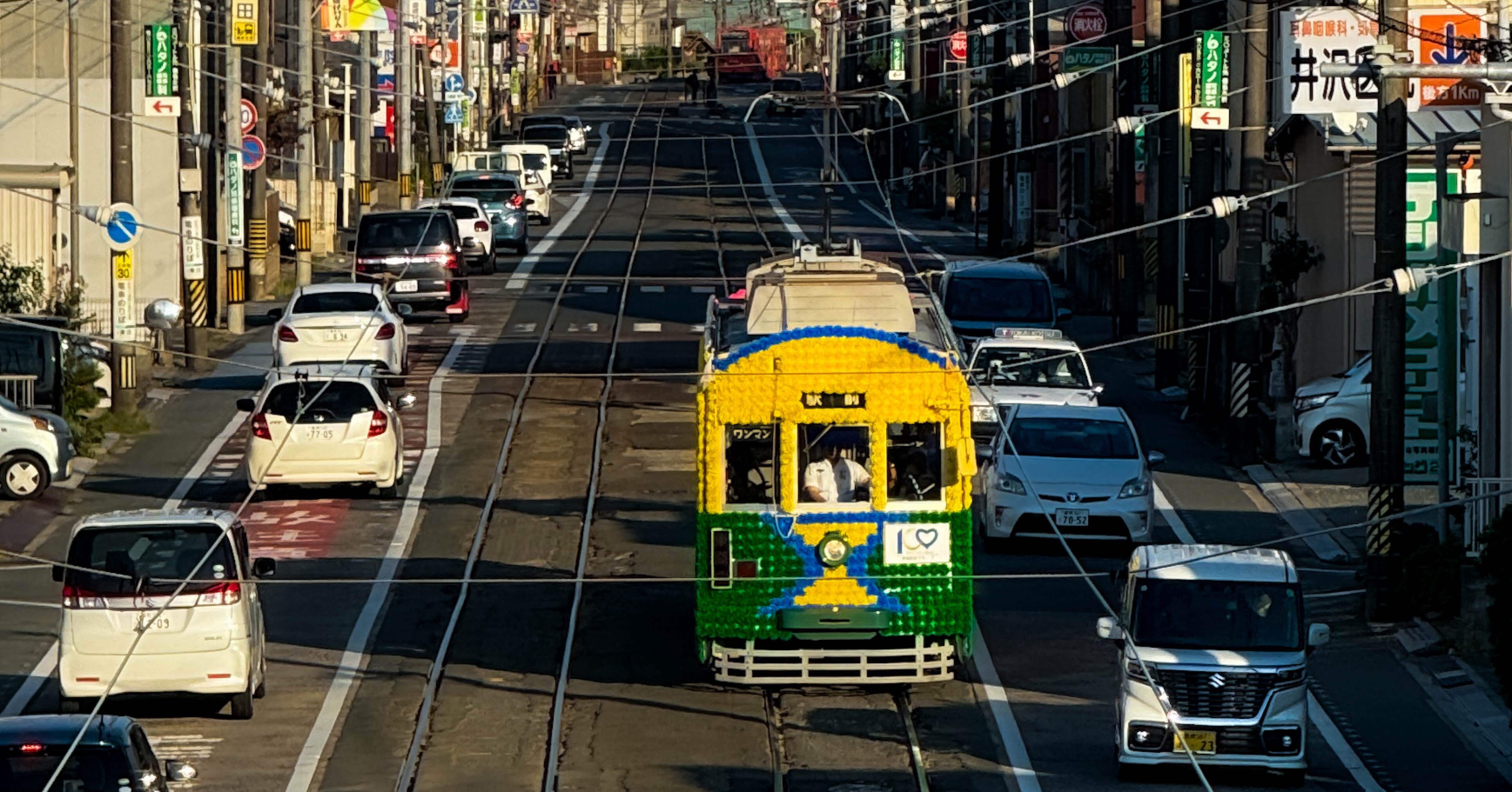 豊鉄市内線　モ3203タイプ　おでんしゃ　Nゲージ動力付き　他サイト出品中 路面電車 豊橋鉄道モ3203タイプ Nゲージ動力付き 他サイト出品中