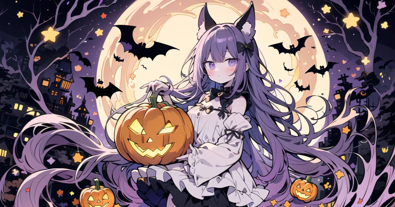 ハロウィン、同じプロンプトなのにね💕｜月猫ゆめや