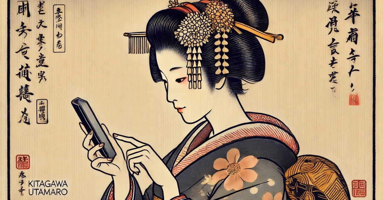 GPTs】喜多川歌麿スタイルの浮世絵画像を生成するGPT｜本郷喜千