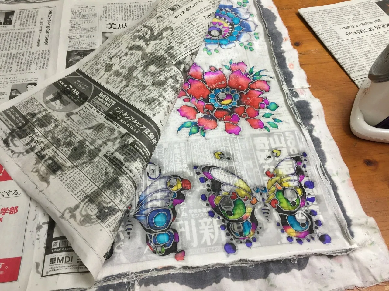 蝋けつ染め絵画の制作工程｜大竹夏紀 /染色アーティスト