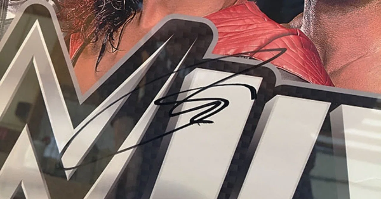 WWEサイン入りまくりポスター has arrived!!｜加賀邑津輔