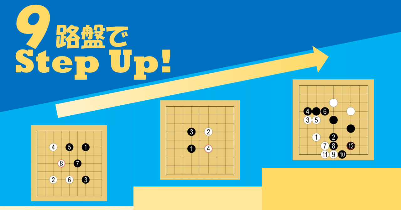 囲碁初心者向け】9路盤ステップアップの道のり（碁形基準）｜た