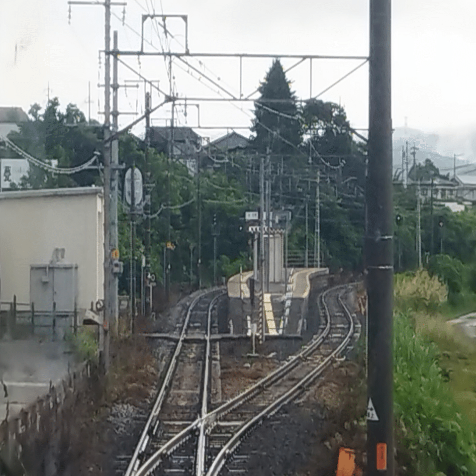 飯田線各駅訪問】92 伊那新町駅｜線路と鹿