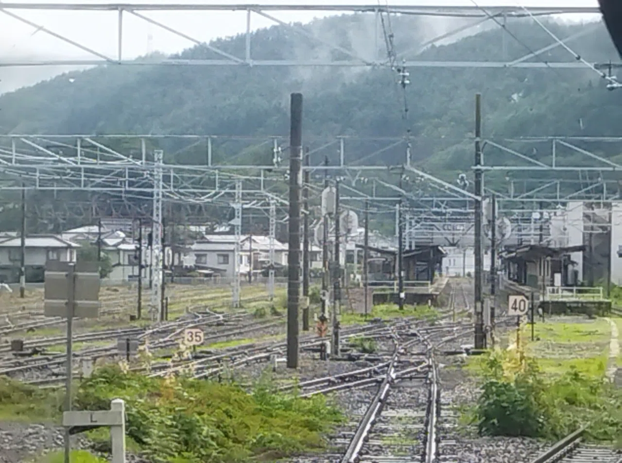 飯田線各駅訪問】94 辰野駅｜線路と鹿
