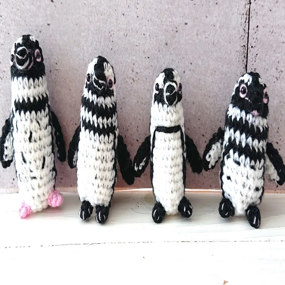 あみぐるみでペン活🐧フンボルトな仲間たち｜まいぱんだ