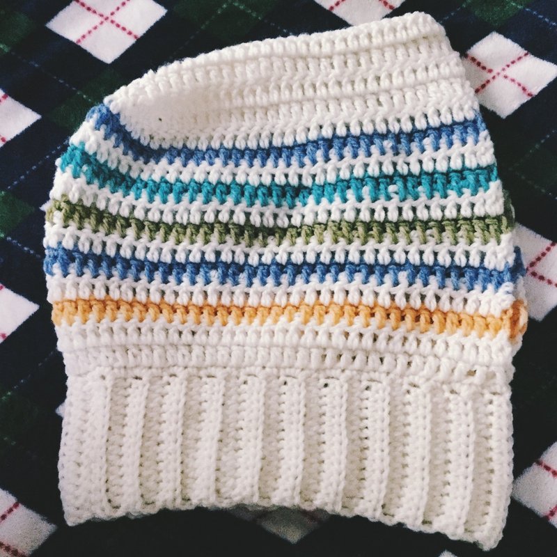 フード付きネックウォーマーを編みました くつしたや A K A 仮庵 Note