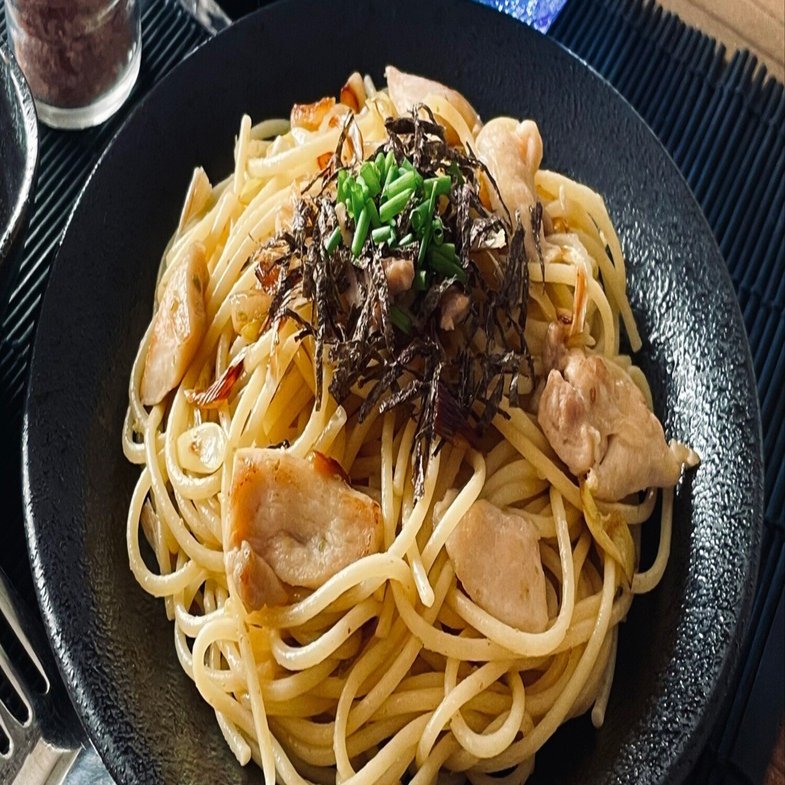 鶏肉と長ネギの柚子胡椒ペペロンチーノ｜as