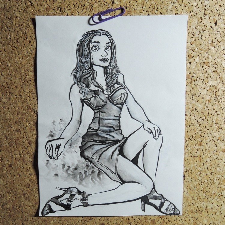Woman 2015-04-24 20:11
#Woman #Illustration #Drawing #Sketch #Art #People #Fashion #Street #Life #Diary #イラスト