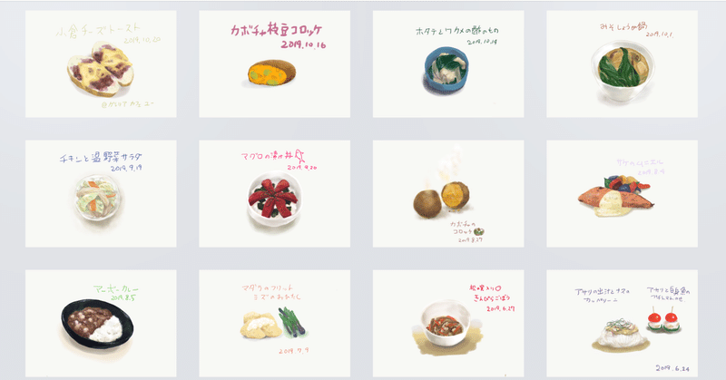 食べたものを描くDAYSのこと