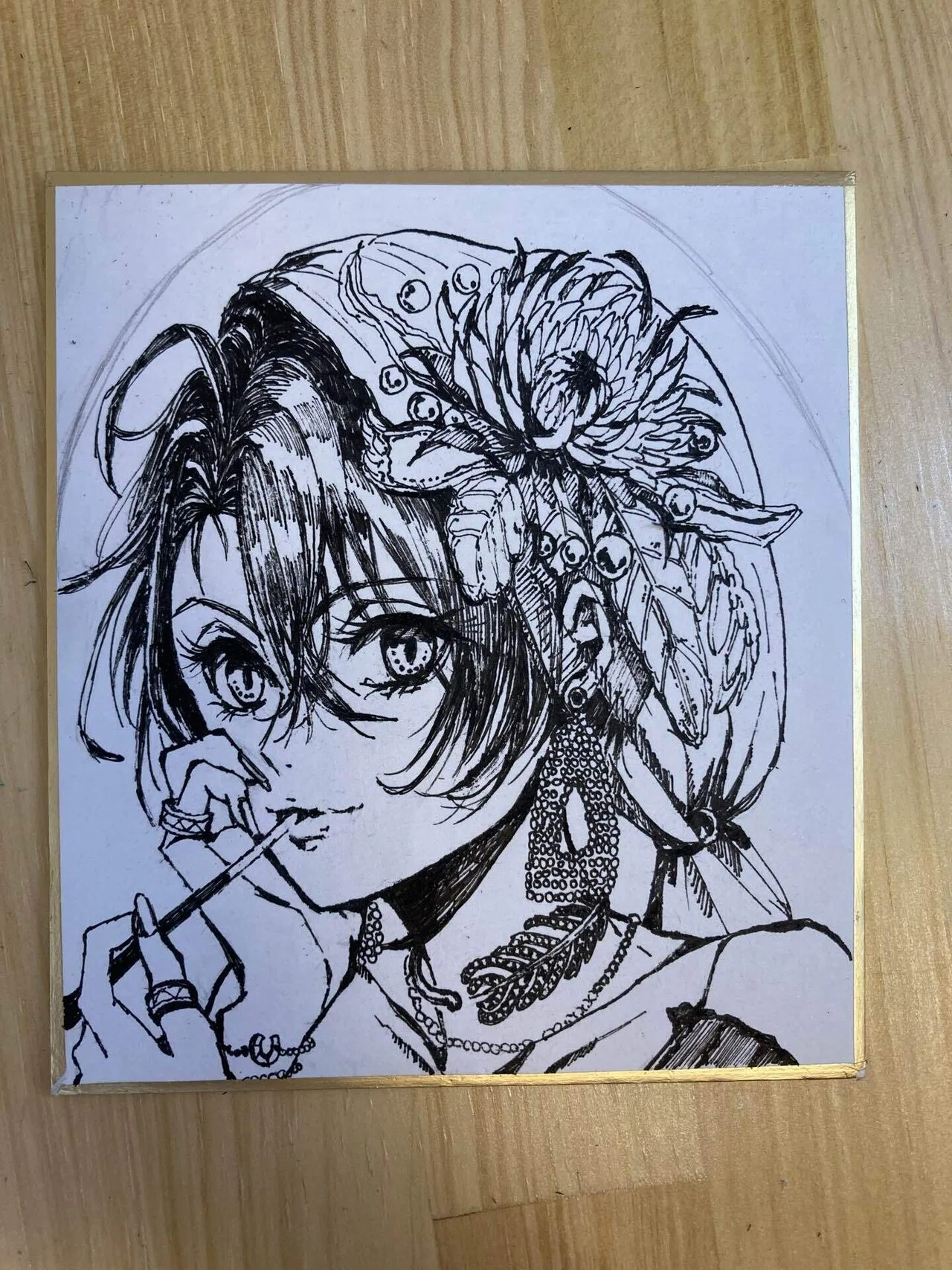 d*2様 椎野せら 直筆イラスト色紙 コミティア150 直筆イラスト色紙 輝（ラプンツェル） | 中貫えりSHOP