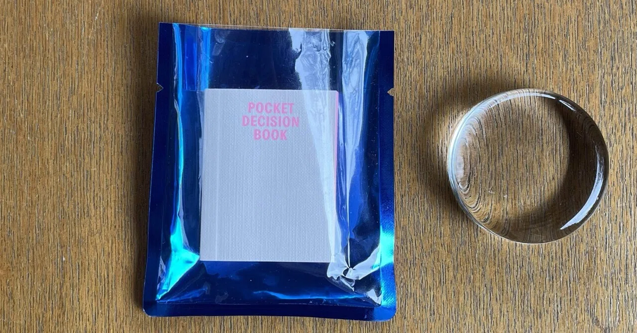 Pocket Decision Book ｜IDEABOOKS JAPAN