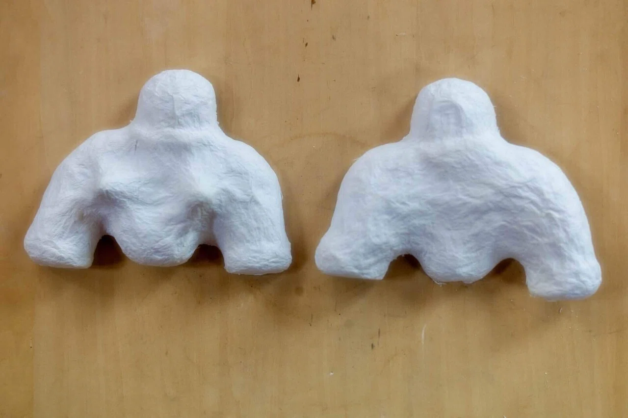 Paper-mache Rock Figurine｜kuno_yasuhiro