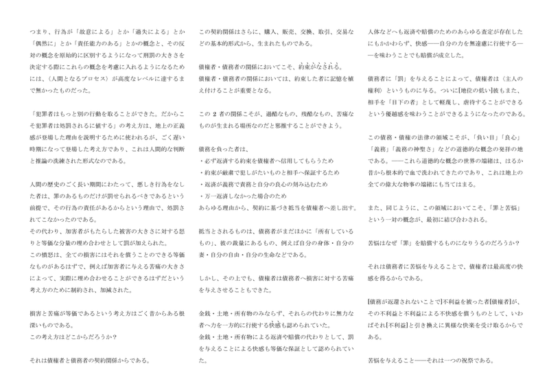 道徳の系譜学 第二論文 拡大的要約 Django Note 道徳の系譜学 第二論文 拡大的要約 Django Note