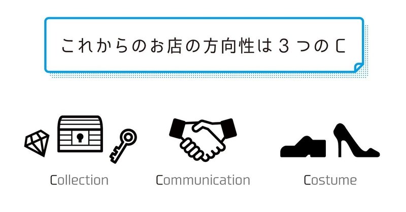 これからのお店の方向性は3つのC