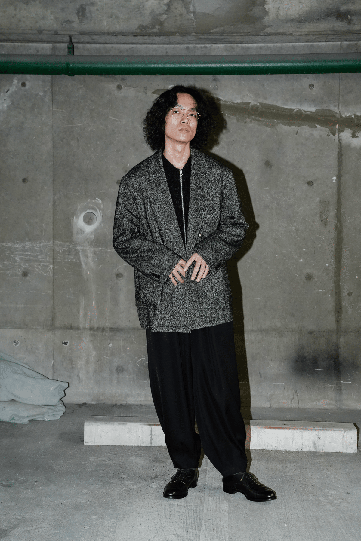 ENCOMING / DOUBLE BREASTED JACKET