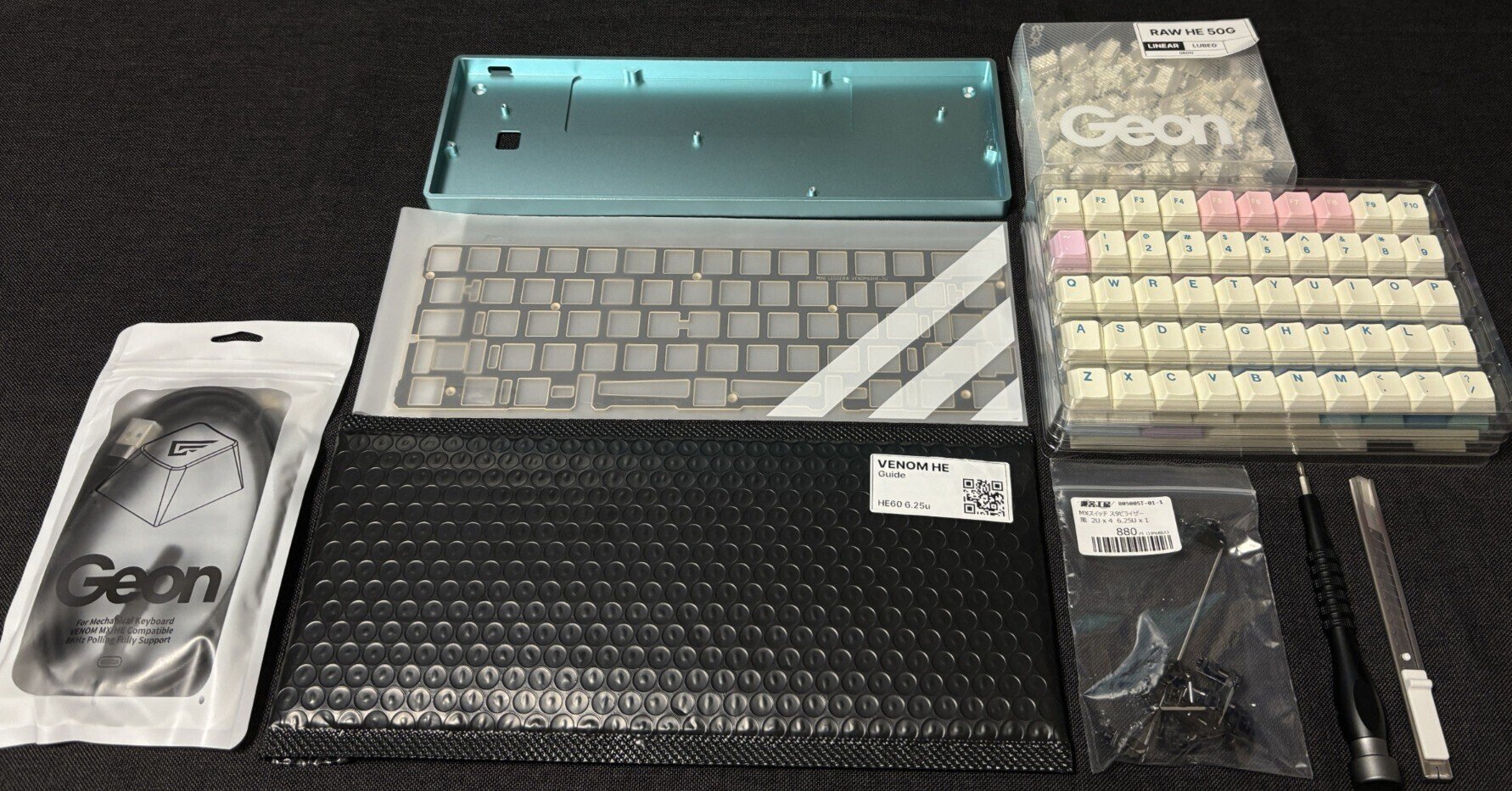 Venom60 he カスタム品 Geon Venom 60 HE Plate – Divinikey