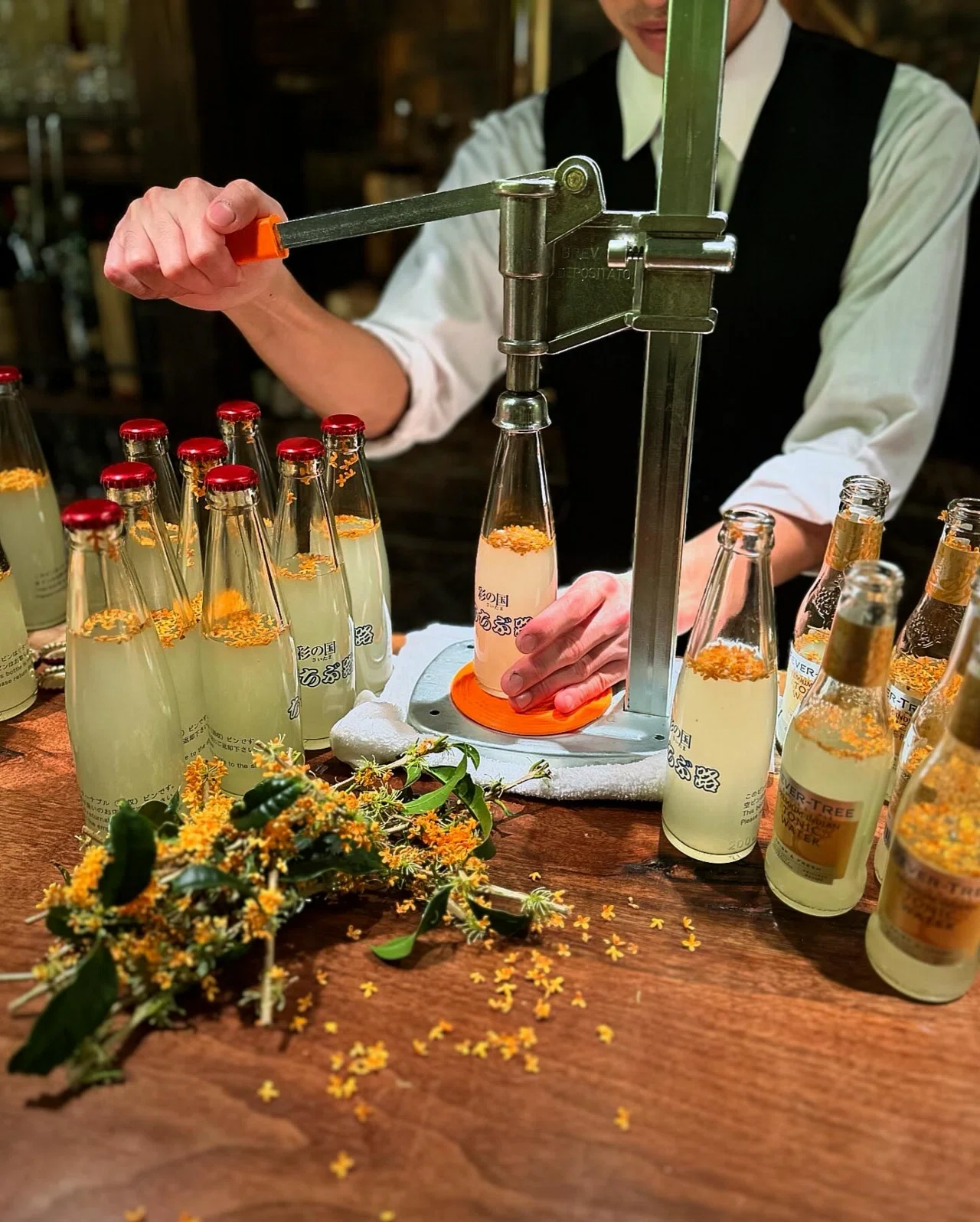 金木犀瓶内二次発酵炭酸ドリンク｜Bar BenFiddich 鹿山博康