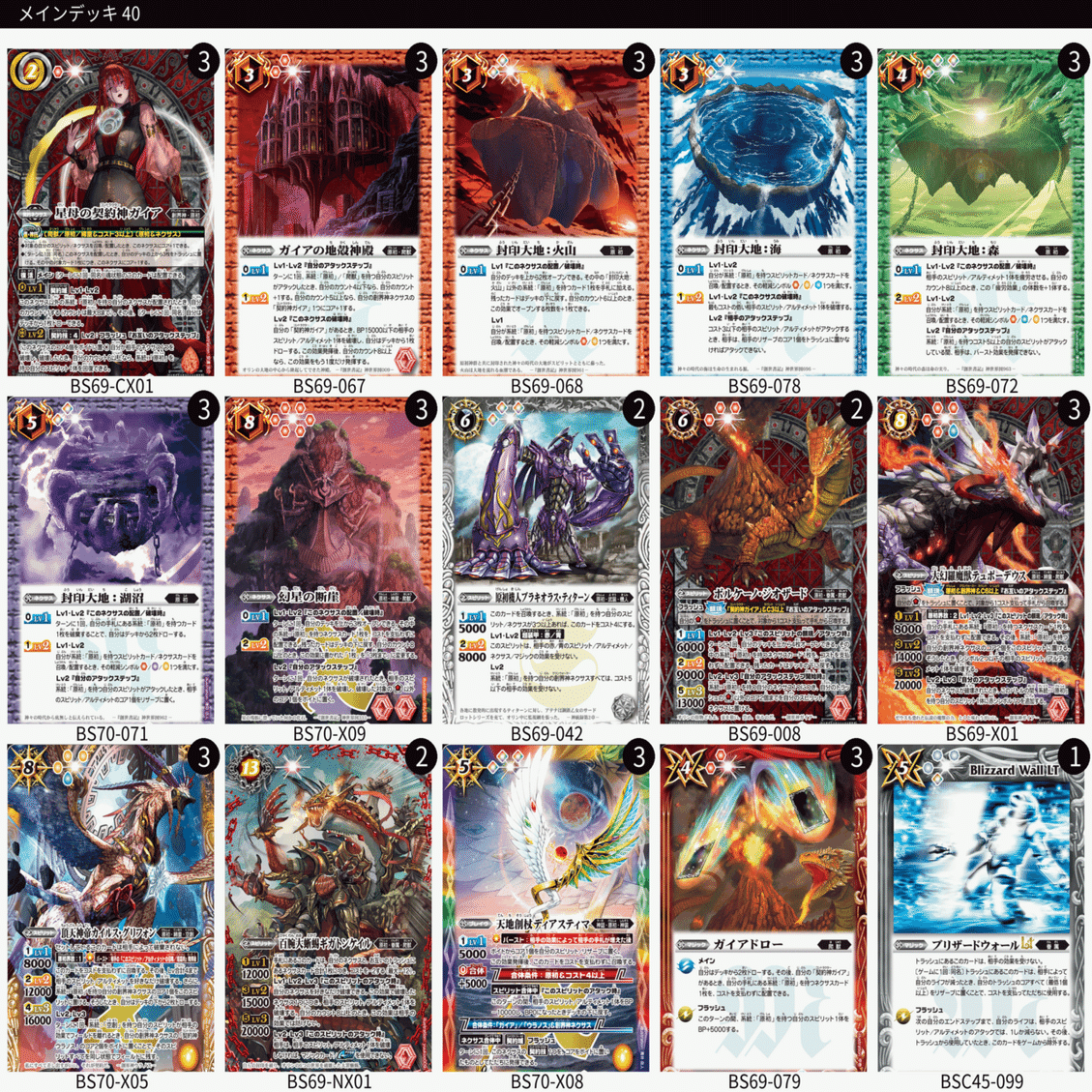 バトルスピリッツ ガイア デッキ 原初 原初・契約神ガイアデッキ