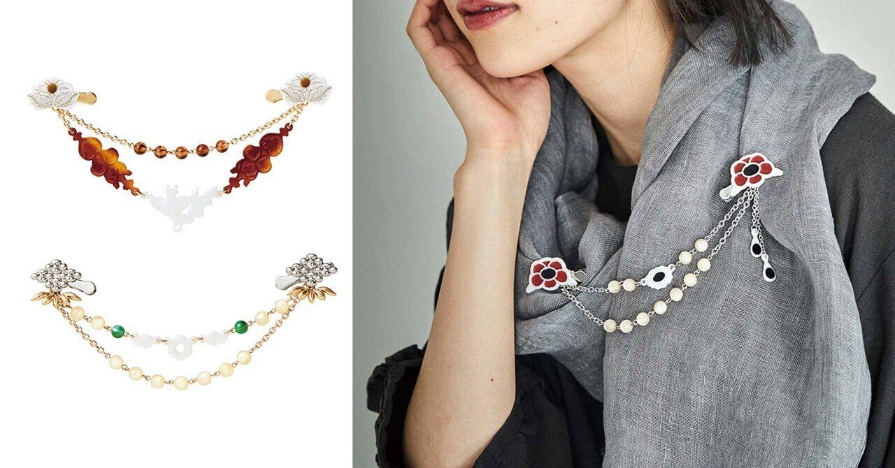 アクセサリー godu 貴方のコーデを至宝が彩る。正倉院宝物イメージクリップアクセサリー