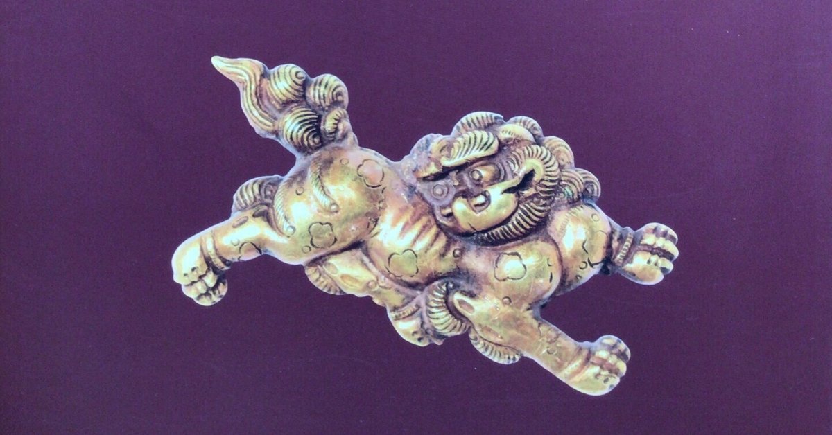 目貫 黒牛 金 眼 象嵌