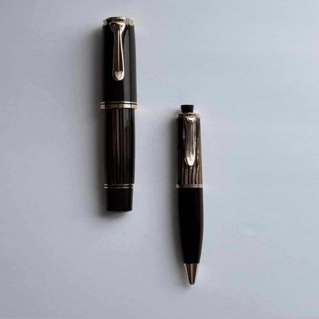 名シリーズの原点。【Pelikan #450 茶縞 1.18mm】｜鬻