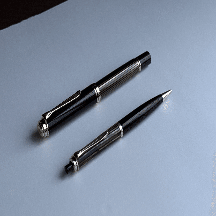 名シリーズの原点。【Pelikan #450 茶縞 1.18mm】｜鬻