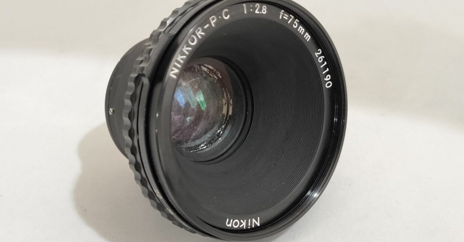 Nikon NIKKOR-P.C 75mm F/2.8 BRONICAの分解｜フィルムカメラ修理の