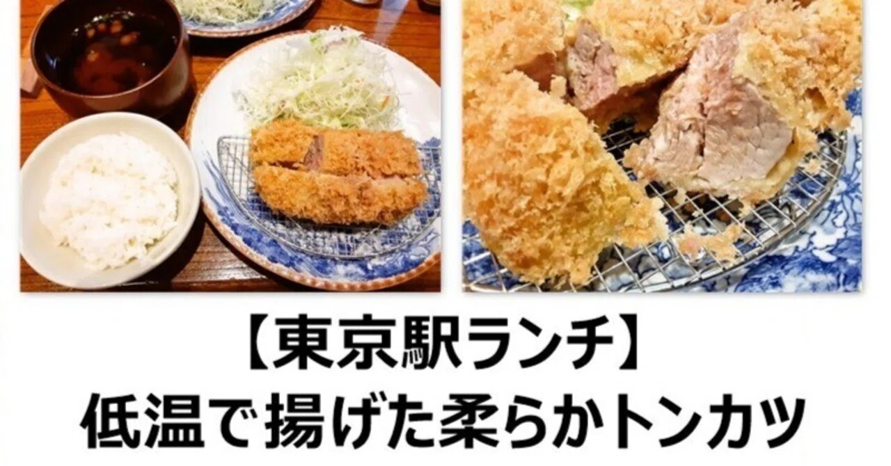 東京駅ランチ】低温で揚げた柔らかいトンカツ【かつ吉】｜向上ライフ