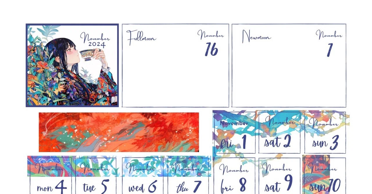 Distributing the November 2024 date sheet｜PandaLabo/日付シート