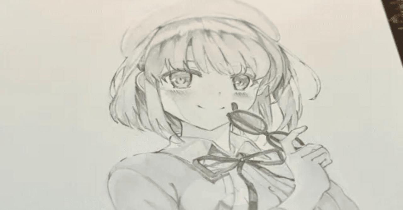 未来的な女性キャラクター 鉛筆画 ブログ】模写絵を描いてみた。｜アセアン