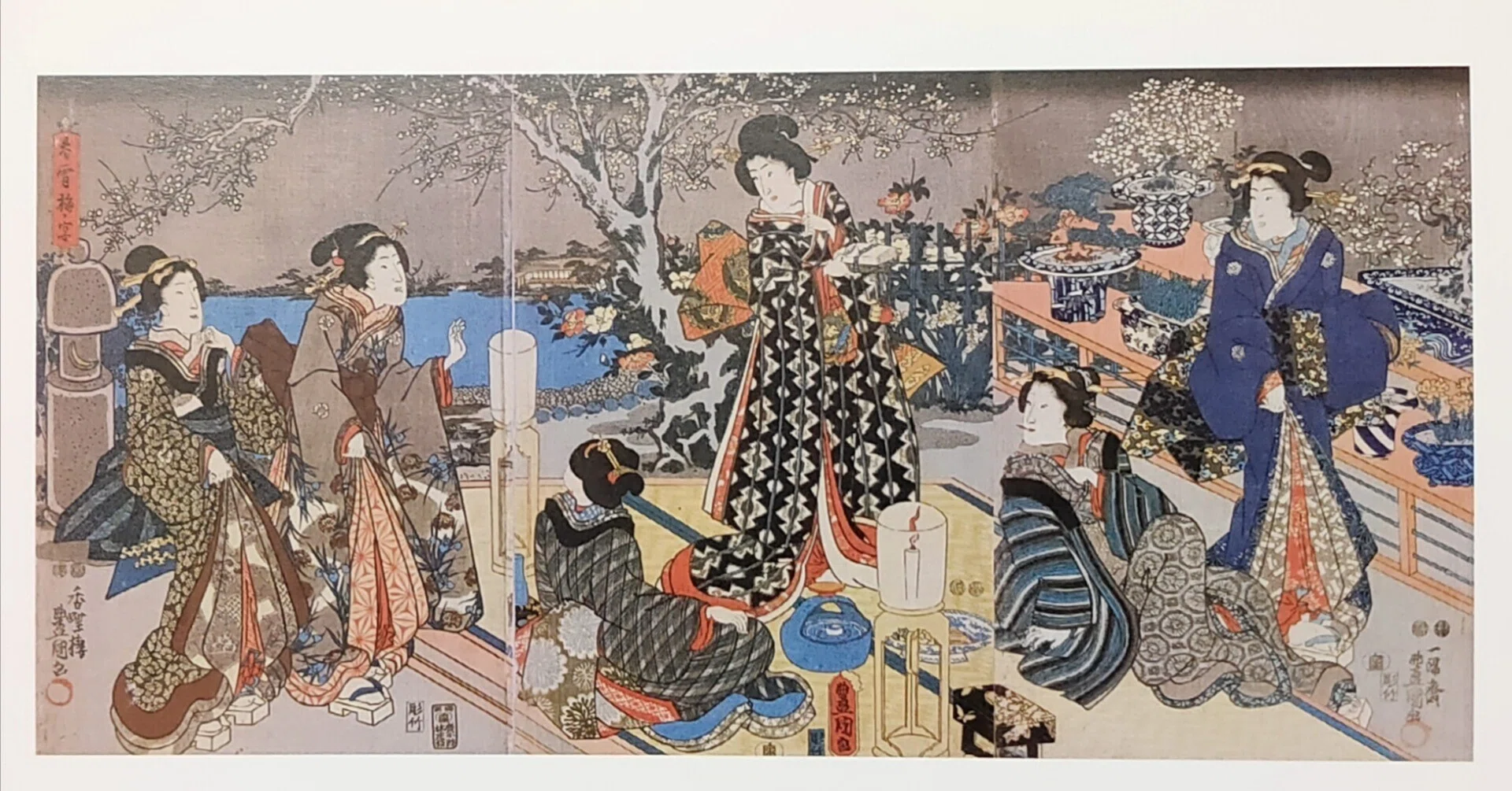 浮世絵を彩る江戸の花たち｜月星真夜