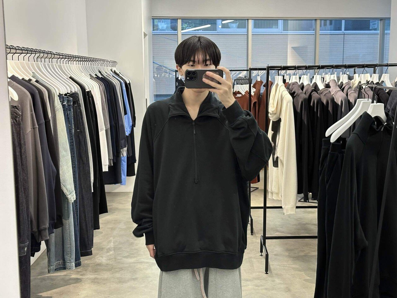 NORMAL EXPERT for Graphpaper ”1/2 COTTON JERSEY BLK”