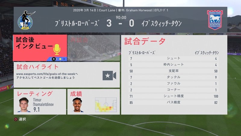 Fifa監督記録 その9 ろーフリエ Note
