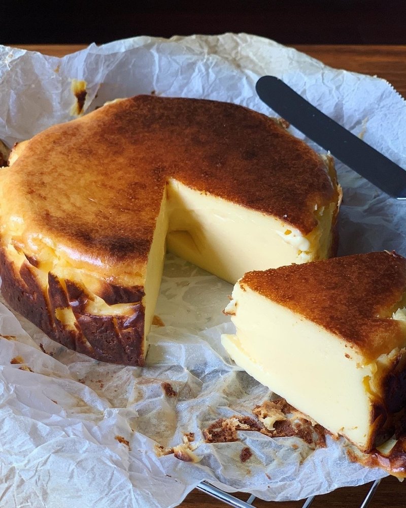 バスクチーズケーキ 焼いてますけど みずのさちこ Note