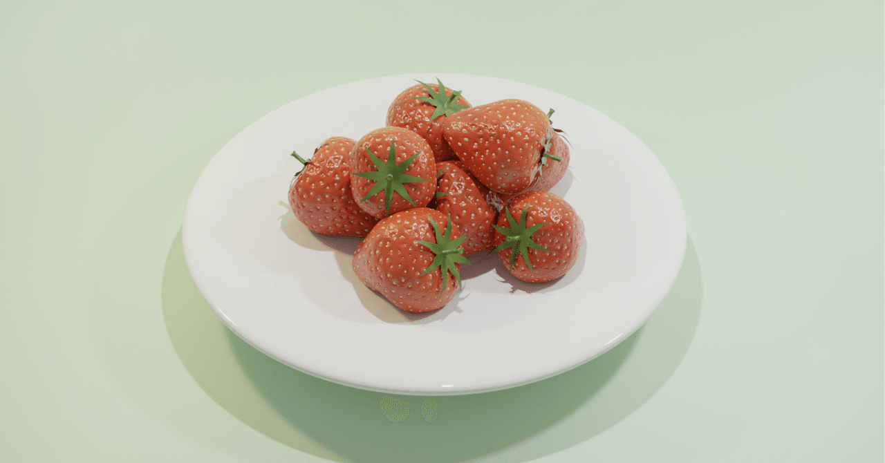 3DCG #25 イチゴたくさん｜marico no monozukuri